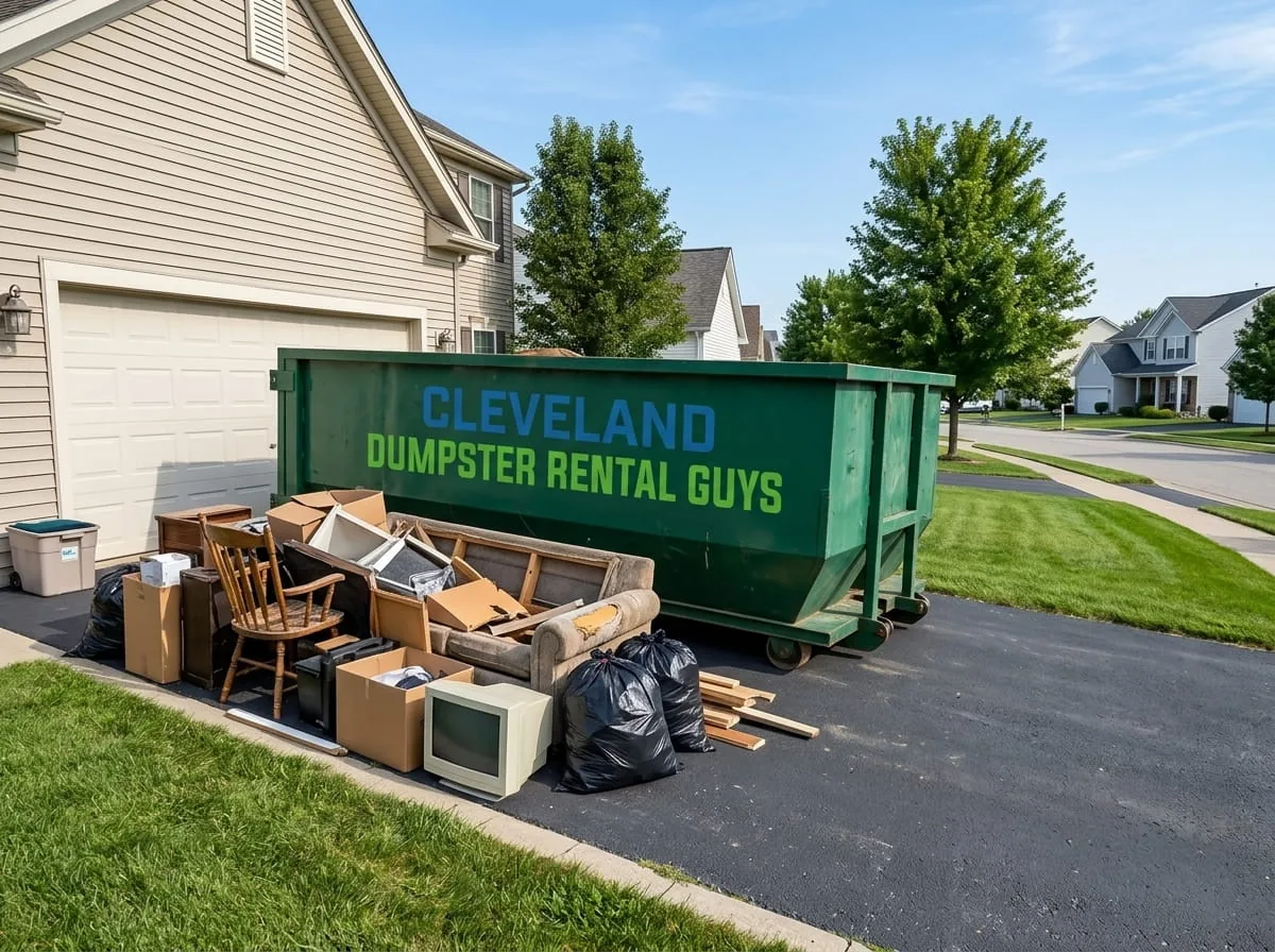 15 yard roll-off dumpster in Cleveland